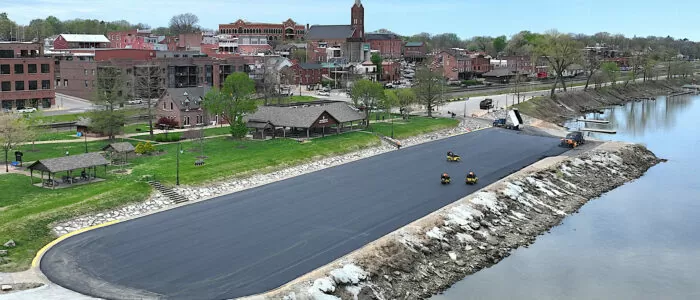 City of Washington, MO Riverfront Parking Lot Paving & Installation